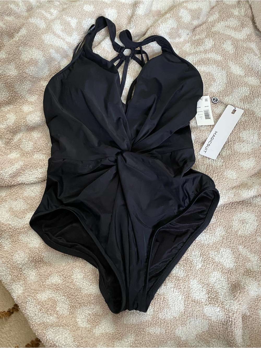 Magicsuit Black Twist-Front One-Piece Swimsuit
